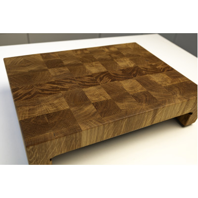 Торцева обробна дошка з дуба з гастроємністю PAV-Wood 30х40х9 см